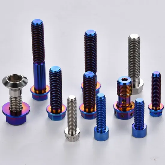 Custom Bolt for Automotive and Mechanical Engineering Systems Titanium Bolt